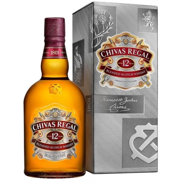 viski chivas 12 years old 1 l stakan